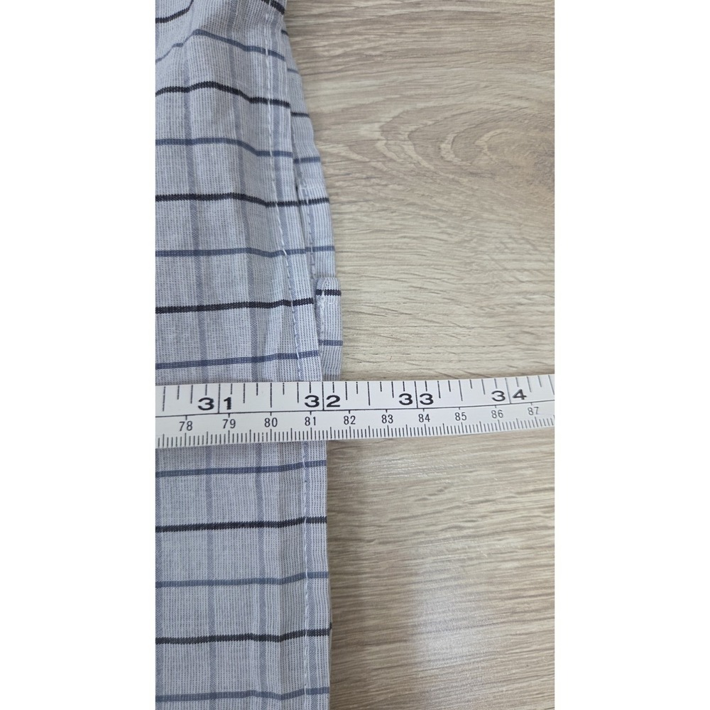 Wrangler Rugged Wear Blue w/ Blue Stripes Button Short Sleeve Shirt‎ 2XT Casual - Picture 6 of 7